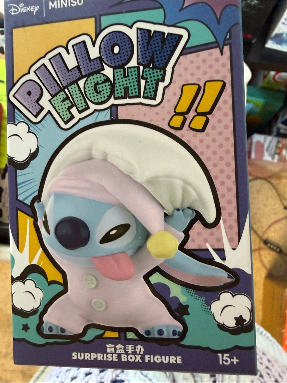 Disney Stitch Pillow Fight Figure - Light Blue & Pink